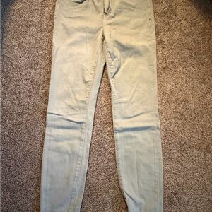 Madewell Women's Light Green Skinny Jeans
